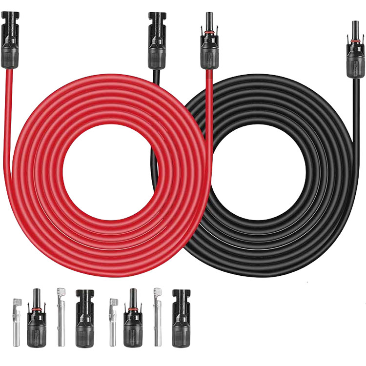 Saulės prailginimo kabelis 30Ft 10AWG 6mm2 saulės energijos kabelio laidas