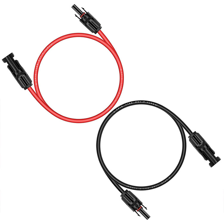 UV atspari oro sąlygoms atspari 3 pėdų 10AWG fotovoltinė viela